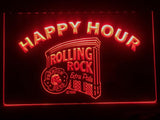 Rolling Rock Happy Hour LED Neon Sign USB - Red - TheLedHeroes