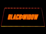 Black Widow LED Neon Sign USB - Orange - TheLedHeroes
