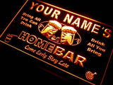 Home Bar Beer Name Personalized Custom LED Sign - Orange - TheLedHeroes