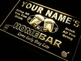 Home Bar Beer Name Personalized Custom LED Sign - Yellow - TheLedHeroes