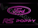 Ford RS Poppy LED Neon Sign USB - Purple - TheLedHeroes
