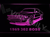 Ford 302 Boss 1969 LED Neon Sign USB - Purple - TheLedHeroes