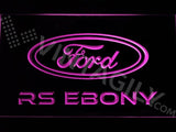 Ford RS Ebony LED Neon Sign USB - Purple - TheLedHeroes