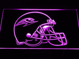 Los Angeles Avengers Helmet LED Neon Sign USB - Purple - TheLedHeroes