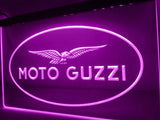 Moto Guzzi Motorcycle LED Neon Sign Electrical - Purple - TheLedHeroes