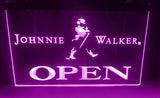 Johnnie Walker Open LED Neon Sign Electrical - Purple - TheLedHeroes