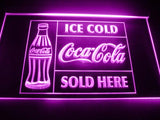 Coca Cola Sold Here LED Neon Sign USB -  - TheLedHeroes