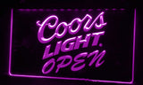 FREE Coors Light Open LED Sign - Purple - TheLedHeroes