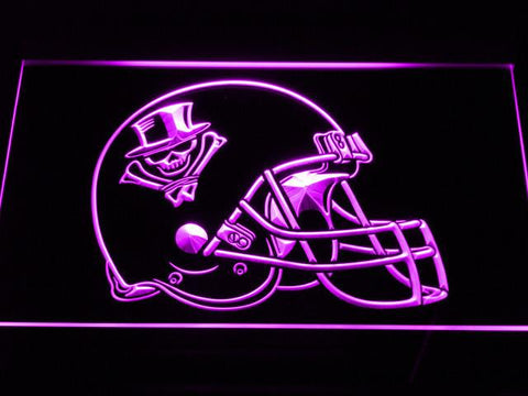 New Orleans VooDoo Helmet LED Neon Sign USB - Purple - TheLedHeroes
