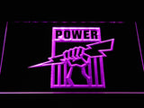 Port Adelaide Football Club LED Neon Sign Electrical - Purple - TheLedHeroes