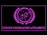 FREE Star Trek United Federation of Planets LED Sign - Purple - TheLedHeroes