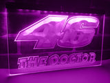 Valentino Rossi The Doctor 46 LED Neon Sign Electrical - Purple - TheLedHeroes