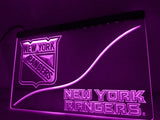 New York Rangers LED Neon Sign USB - Purple - TheLedHeroes