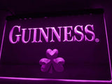 Guinness Beer Shamrock (2) LED Neon Sign Electrical - Purple - TheLedHeroes