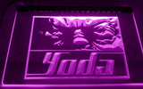 Star Wars Yoda LED Neon Sign USB - Purple - TheLedHeroes