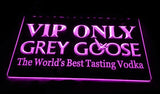 Grey Goose VIP Only LED Neon Sign USB - Purple - TheLedHeroes