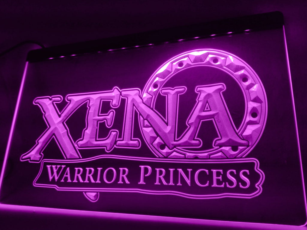 Xena Warrior Princess LED Neon Sign Electrical - Purple - TheLedHeroes