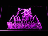 Minnesota Timberwolves 2 LED Neon Sign Electrical - Purple - TheLedHeroes
