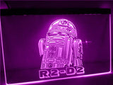 Star Wars R2-D2 LED Neon Sign USB - Purple - TheLedHeroes