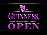 Guinness Draught Open LED Neon Sign Electrical - Purple - TheLedHeroes