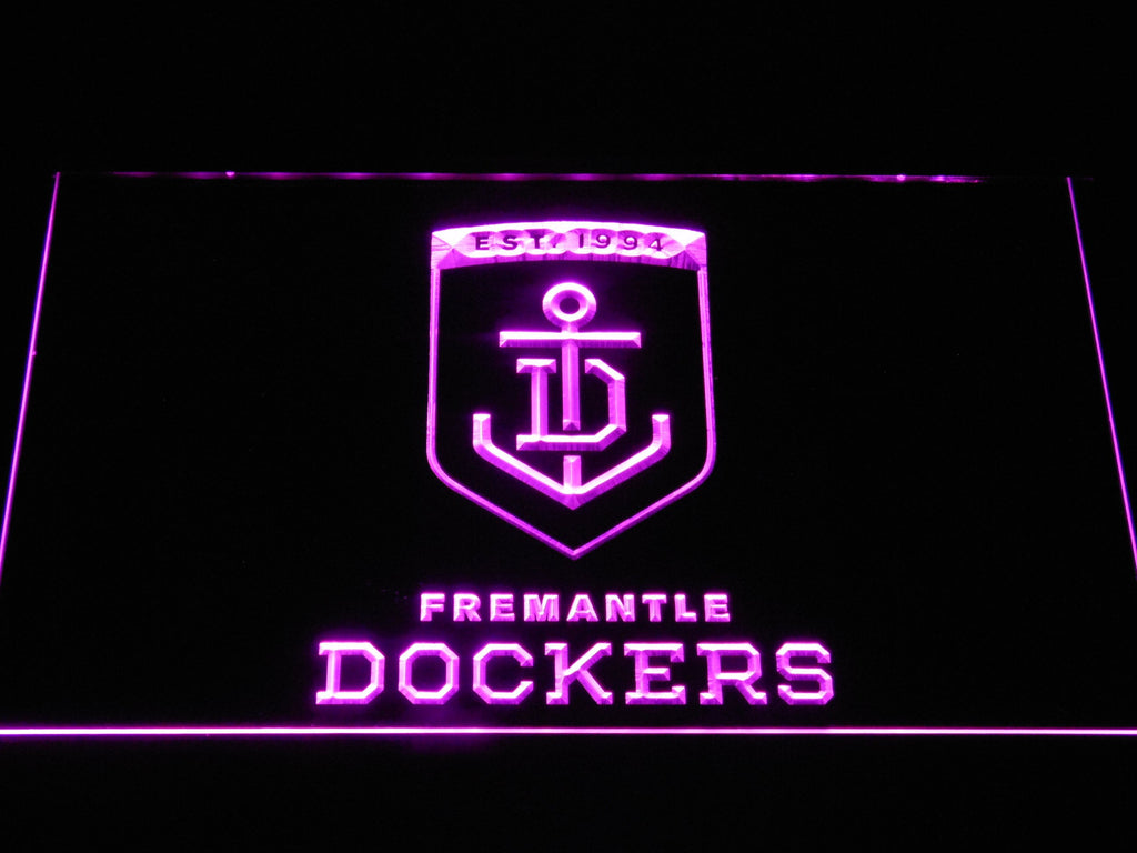 Fremantle Football Club LED Neon Sign Electrical - Purple - TheLedHeroes