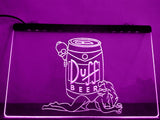 Duff (2) LED Neon Sign USB - Purple - TheLedHeroes