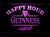 Guinness Happy Hour LED Neon Sign Electrical - Purple - TheLedHeroes