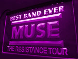 Muse Best Band Ever LED Neon Sign USB - Purple - TheLedHeroes