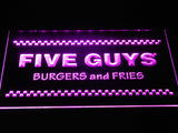 Five Guys LED Neon Sign USB - Yellow - TheLedHeroes