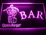 Captain Morgan Bar LED Neon Sign USB - Purple - TheLedHeroes
