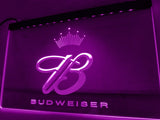 Budweiser  LED Neon Sign Electrical - Purple - TheLedHeroes