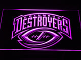 FREE Columbus Destroyers  LED Sign - Purple - TheLedHeroes