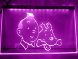 The Adventures of Tintin LED Neon Sign Electrical - Purple - TheLedHeroes