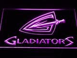 Cleveland Gladiators LED Neon Sign Electrical - Purple - TheLedHeroes