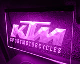 FREE KTM Sport Motorcycles LED Sign - Purple - TheLedHeroes