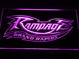 Grand Rapids Rampage LED Neon Sign Electrical - Purple - TheLedHeroes