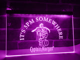 FREE Captain Morgan It's 5 pm Somewhere LED Sign - Purple - TheLedHeroes