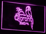 Corona Extra Parrot LED Neon Sign USB - Purple - TheLedHeroes
