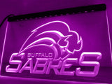 Buffalo Sabres LED Neon Sign USB - Purple - TheLedHeroes