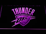 Oklahoma City Thunder LED Neon Sign Electrical - Purple - TheLedHeroes