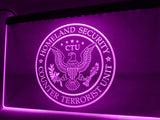 FREE 24 Twenty Four CTU Jack Bauer LED Sign - Purple - TheLedHeroes