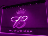 Budweiser  LED Neon Sign USB - Purple - TheLedHeroes