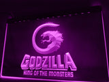 Godzilla King of the Monsters LED Neon Sign USB - Purple - TheLedHeroes