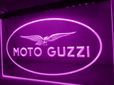 Moto Guzzi Motorcycle LED Neon Sign USB - Purple - TheLedHeroes