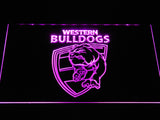 FREE Western Bulldogs LED Sign - Purple - TheLedHeroes