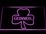 Guinness Shamrock LED Neon Sign USB - Purple - TheLedHeroes