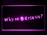 FREE The Joker Why so serious LED Sign - Purple - TheLedHeroes