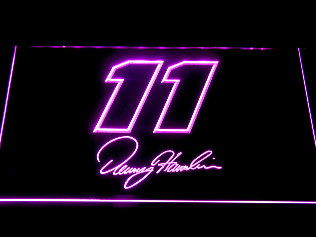 Denny Hamlin LED Neon Sign Electrical - Purple - TheLedHeroes