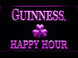 FREE Guinness Shamrock Happy Hour LED Sign - Purple - TheLedHeroes