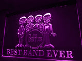 The Beatles Best Band Ever (3) LED Neon Sign Electrical - Purple - TheLedHeroes
